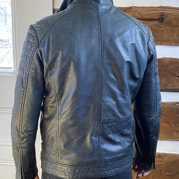 Mens Genuine Leather Jacket - Picture 2 of 12